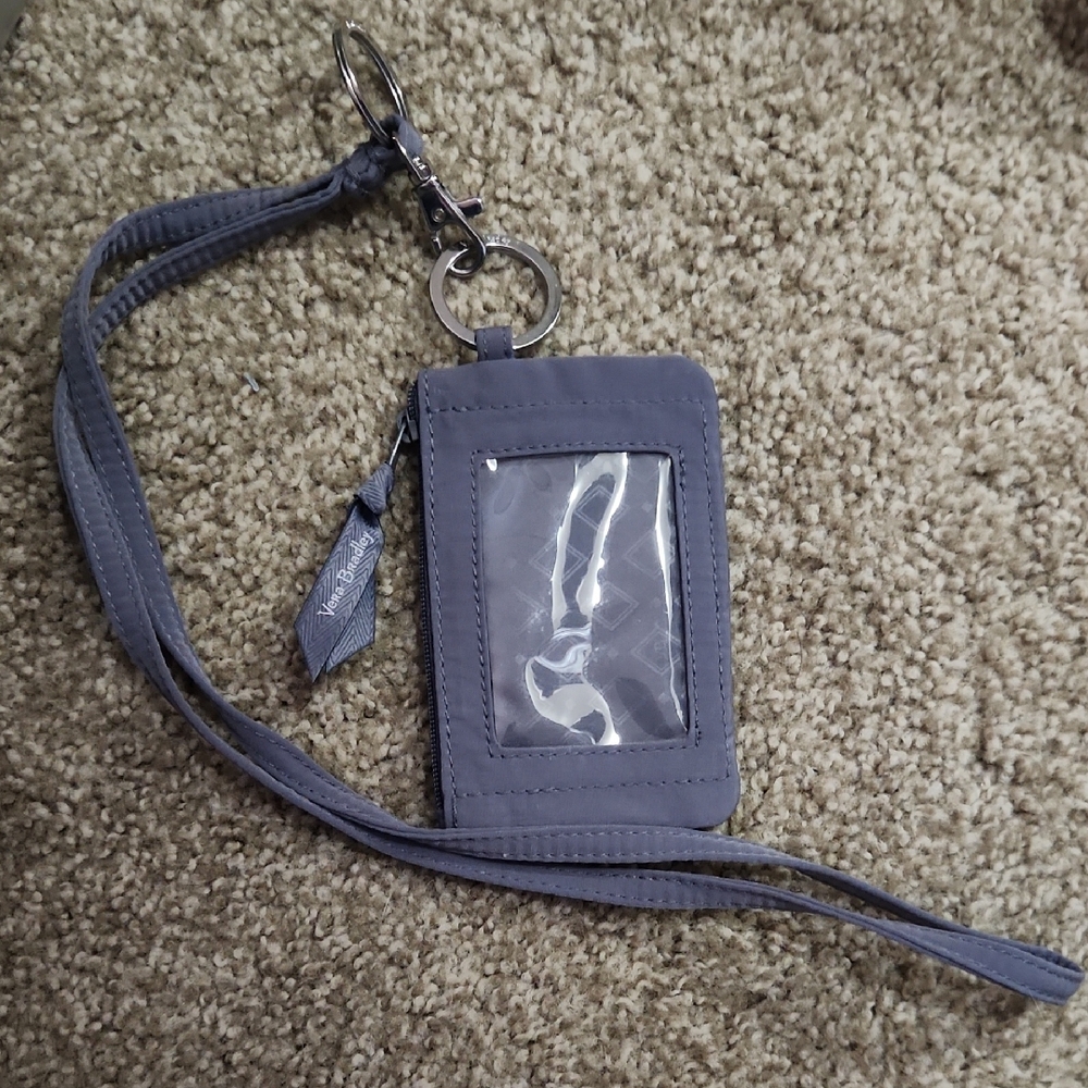 Gray Lanyard ID Holder